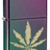 Hoja de marihuana iridiscente Hoja de marihuana iridiscente