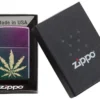 Hoja de marihuana iridiscente Hoja de marihuana iridiscente