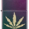 Hoja de marihuana iridiscente Hoja de marihuana iridiscente