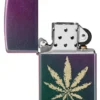 Hoja de marihuana iridiscente Hoja de marihuana iridiscente