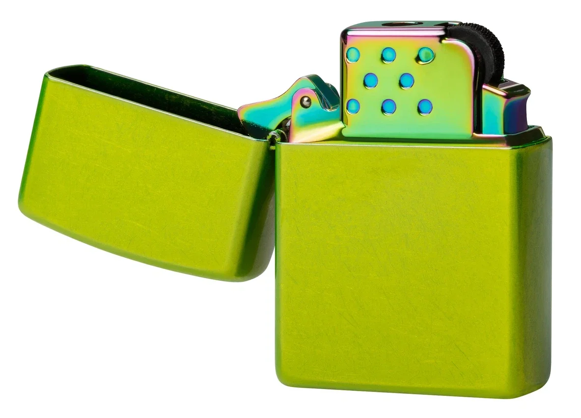 Inserto para encendedor de gas butano para llama amarilla – Verde iridiscente Inserto para encendedor de gas butano para llama amarilla – Verde iridiscente