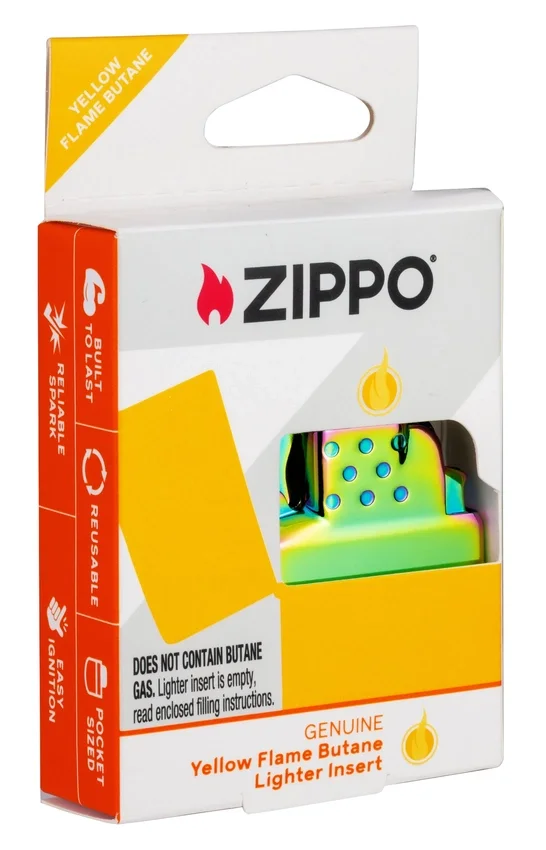 Inserto para encendedor de gas butano para llama amarilla – Verde iridiscente Inserto para encendedor de gas butano para llama amarilla – Verde iridiscente