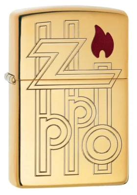 Logotipo abstracto de Armor® en High Polish Brass