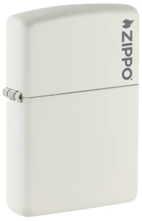 Logotipo Classic de Zippo en blanco mate