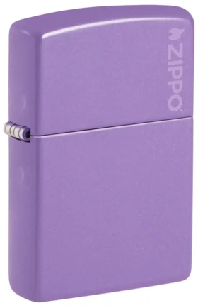 Logotipo Classic de Zippo en color lavanda ahumado
