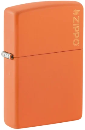 Logotipo Classic de Zippo en naranja mate