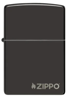 Logotipo Classic de Zippo en negro pulido brillante
