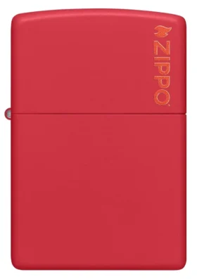 Logotipo Classic de Zippo en rojo mate