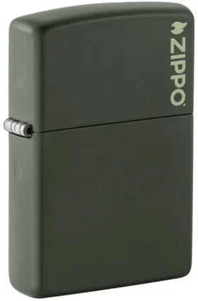 Logotipo Classic de Zippo en verde mate