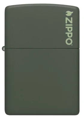 Logotipo Classic de Zippo en verde mate