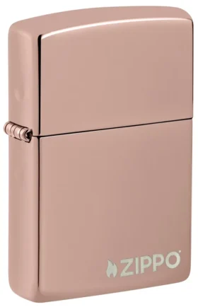 Logotipo clásico de Zippo en oro rosa de alto brillo