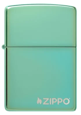Logotipo clásico de Zippo en verde de alto brillo