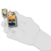 Slim® High Polish Brass con lobo aullando Slim® High Polish Brass con lobo aullando