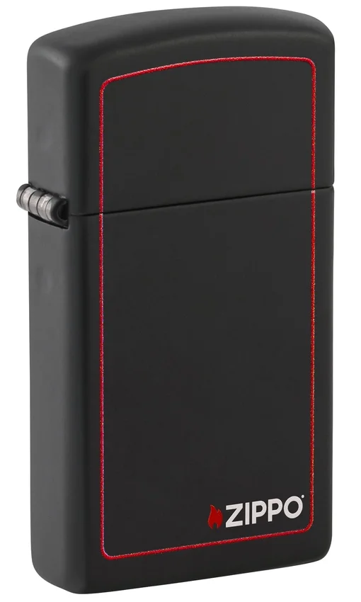 Slim® negro mate con borde rojo Slim® negro mate con borde rojo