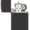 Slim® negro mate con borde rojo Slim® negro mate con borde rojo