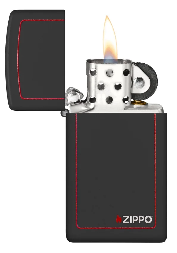 Slim® negro mate con borde rojo Slim® negro mate con borde rojo
