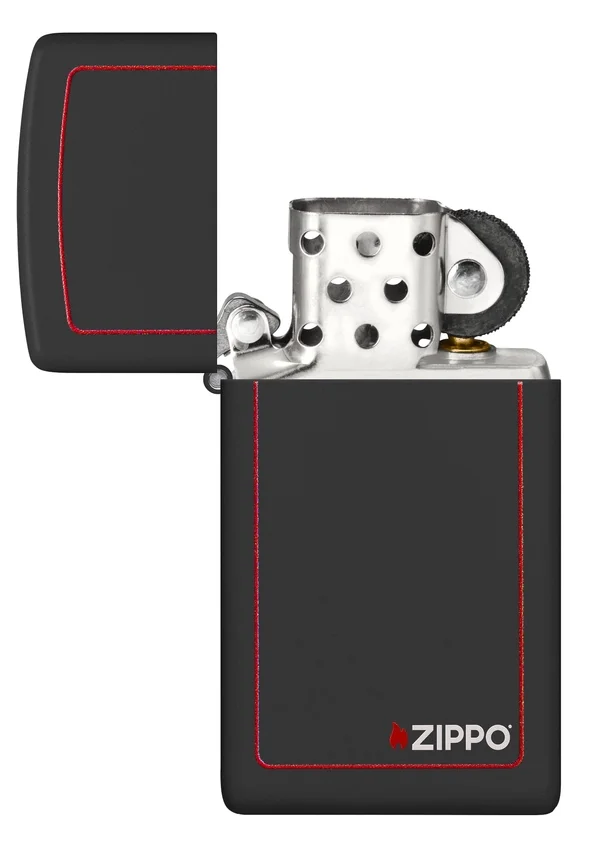 Slim® negro mate con borde rojo Slim® negro mate con borde rojo